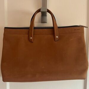 Jack Spade Summit Leather Document Briefcase in Suede